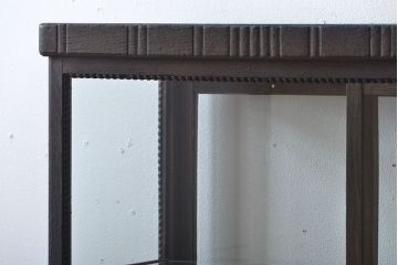 アンティーク家具　大正ロマン　お洒落な縦型5面ガラスケース