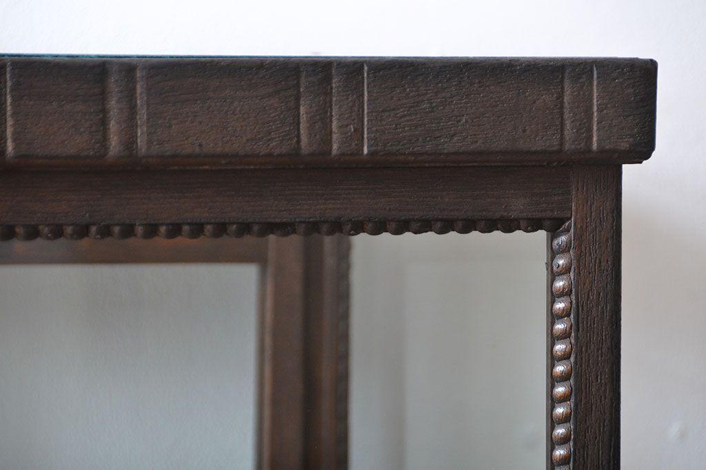 アンティーク家具　大正ロマン　お洒落な縦型5面ガラスケース