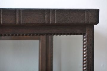 アンティーク家具　大正ロマン　お洒落な縦型5面ガラスケース