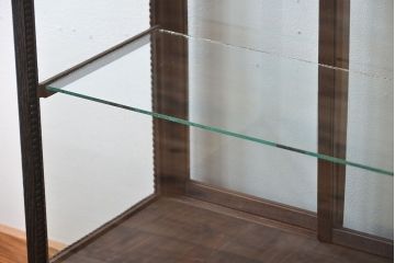 アンティーク家具　大正ロマン　お洒落な縦型5面ガラスケース