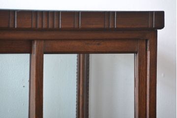 アンティーク家具　大正ロマン　お洒落な縦型5面ガラスケース