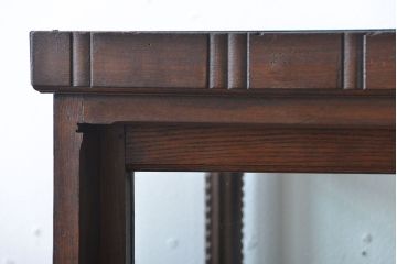 アンティーク家具　大正ロマン　お洒落な縦型5面ガラスケース