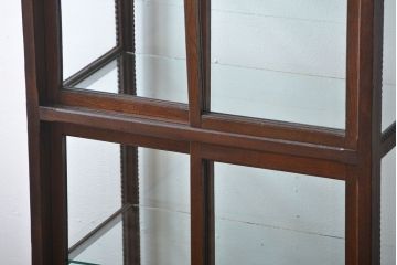 アンティーク家具　大正ロマン　お洒落な縦型5面ガラスケース