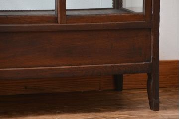 アンティーク家具　大正ロマン　お洒落な縦型5面ガラスケース