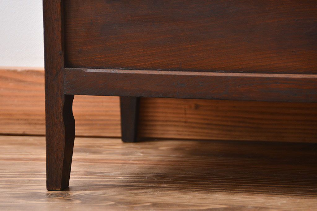 アンティーク家具　大正ロマン　お洒落な縦型5面ガラスケース