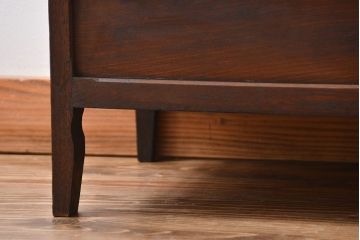 アンティーク家具　大正ロマン　お洒落な縦型5面ガラスケース