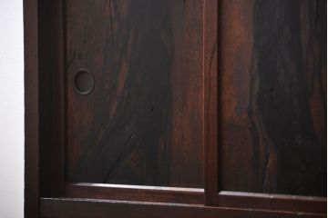 アンティーク家具　古民具・骨董　欅材と黒柿材!味わい深い茶箪笥