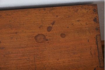 アンティーク家具　アンティーク　三方ナラ材の高級小引き出し