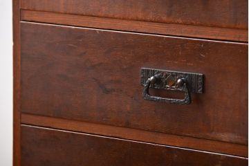 アンティーク家具　アンティーク　三方ナラ材の高級小引き出し