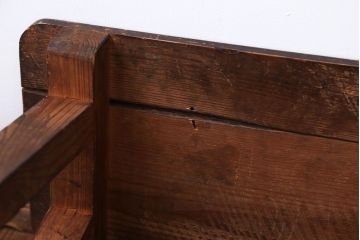 アンティーク家具　アンティーク　古い木のスツール(踏み台)