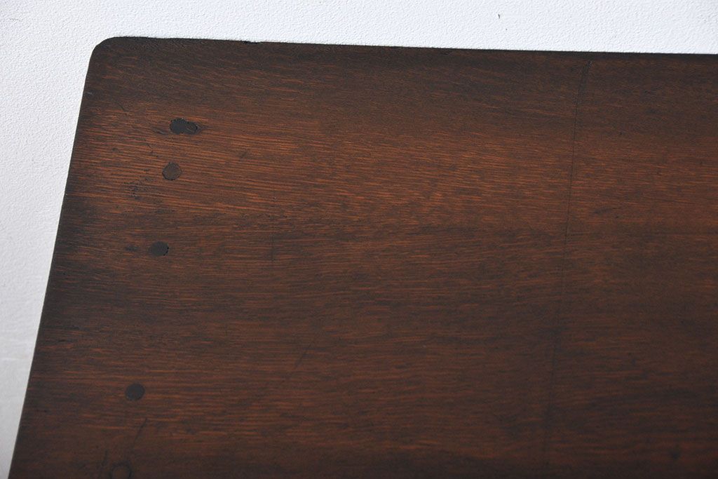 レトロ家具　アンティーク　古い木製のレトロな片袖机