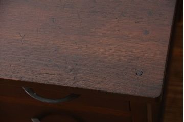 レトロ家具　アンティーク　古い木製のレトロな片袖机