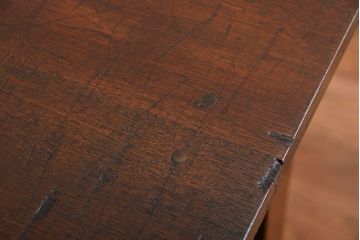 レトロ家具　アンティーク　古い木製のレトロな片袖机