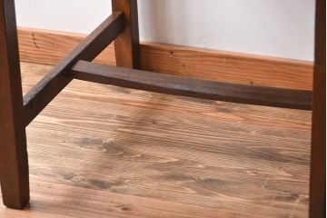 レトロ家具　アンティーク　古い木製のレトロな片袖机