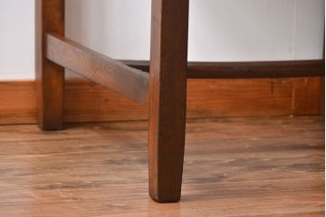 レトロ家具　アンティーク　古い木製のレトロな片袖机