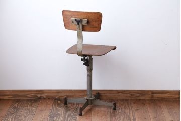 ヴィンテージ家具　イギリスビンテージ　おしゃれな回転椅子(1)