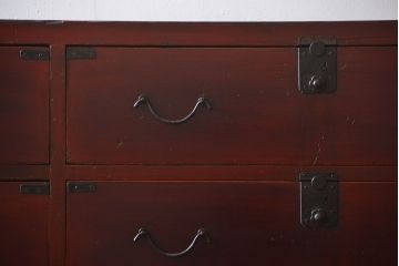 アンティーク家具　古民具・骨董　引き出し12杯の味わい深い衣装箪笥