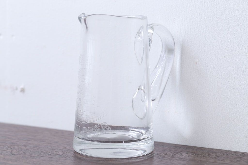 アンティーク雑貨　アンティーク　戦前・古いキリンビールジョッキ(ガラス)