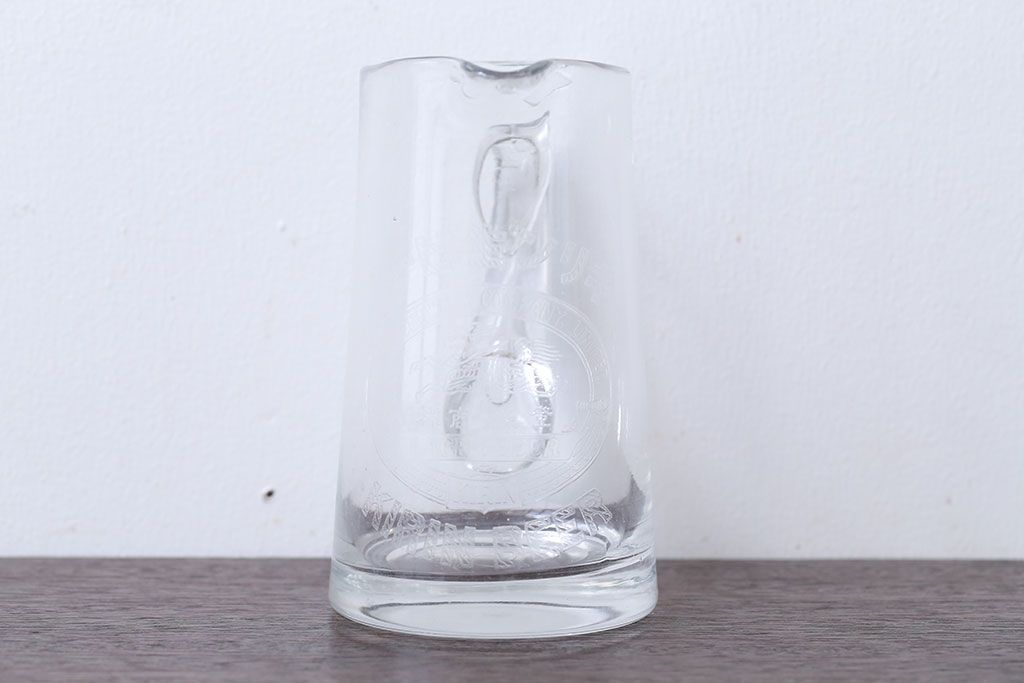 アンティーク雑貨　アンティーク　戦前・古いキリンビールジョッキ(ガラス)