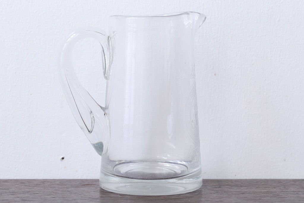 アンティーク雑貨　アンティーク　戦前・古いキリンビールジョッキ(ガラス)