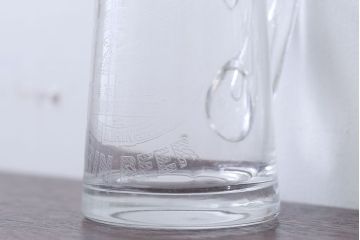 アンティーク雑貨　アンティーク　戦前・古いキリンビールジョッキ(ガラス)