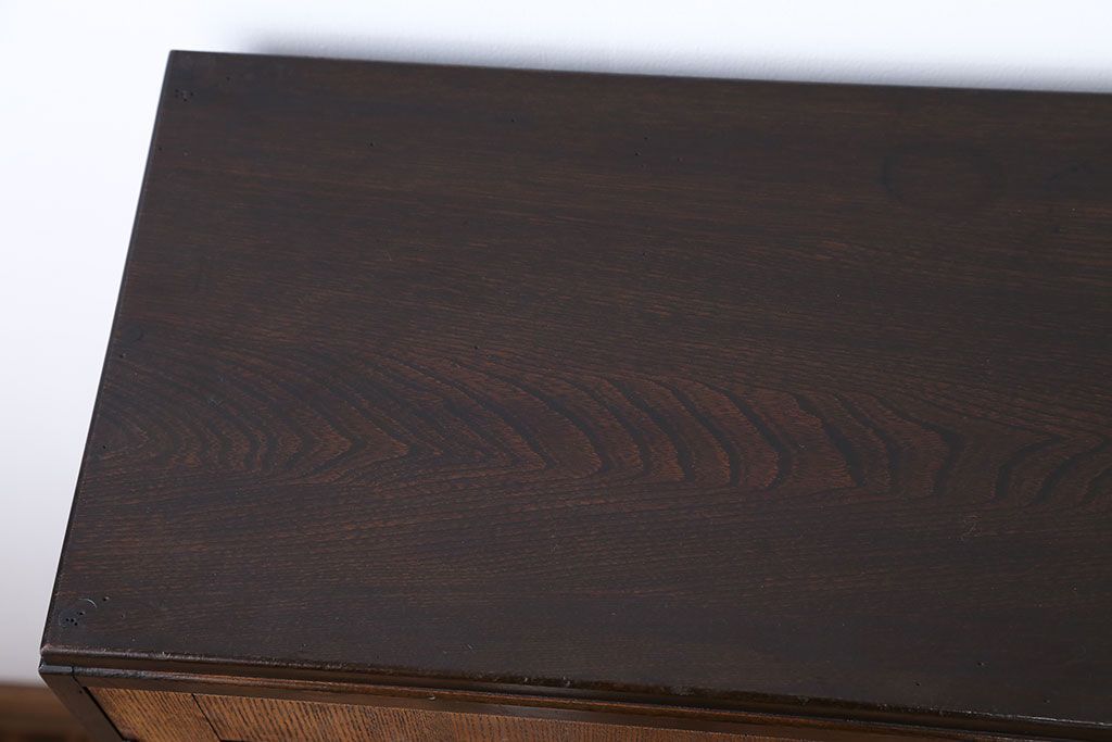 レトロ家具　昭和レトロ　引き出し2杯付き!古い木製の本箱