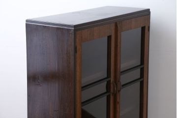 レトロ家具　昭和レトロ　引き出し2杯付き!古い木製の本箱