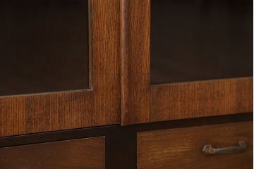 レトロ家具　昭和レトロ　引き出し2杯付き!古い木製の本箱