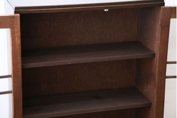 レトロ家具　昭和レトロ　引き出し2杯付き!古い木製の本箱