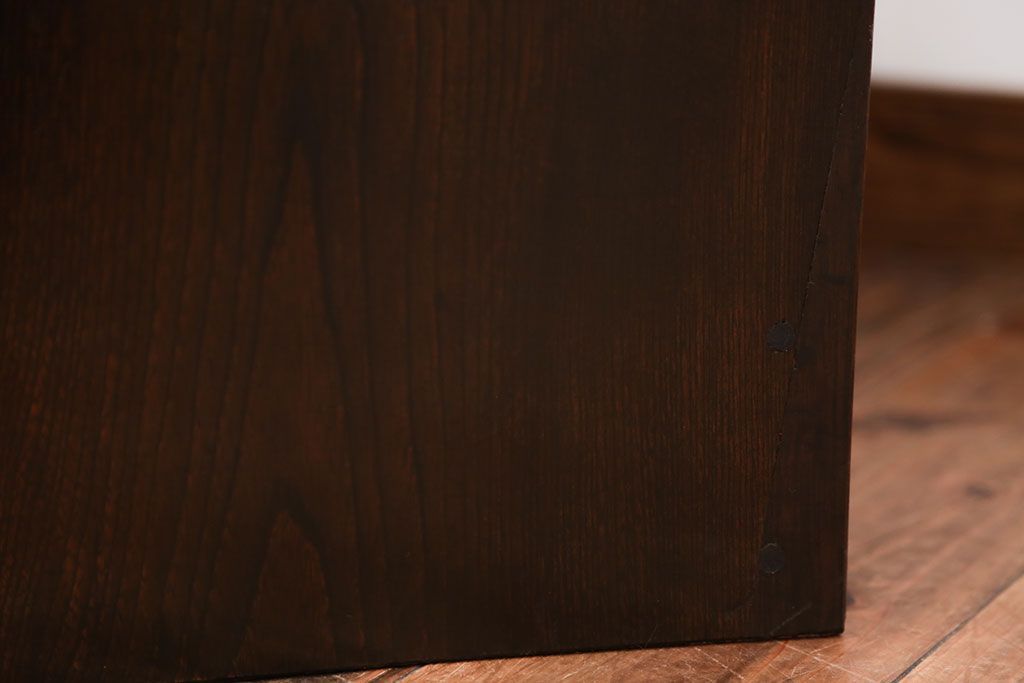 レトロ家具　昭和レトロ　引き出し2杯付き!古い木製の本箱