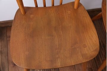 アンティーク家具　イギリスアンティーク　アーコール　ダイニングチェア2脚セット