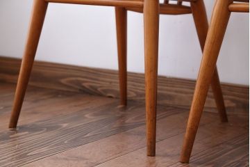 アンティーク家具　イギリスアンティーク　アーコール　ダイニングチェア2脚セット
