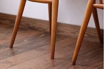アンティーク家具　イギリスアンティーク　アーコール　ダイニングチェア2脚セット