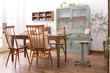 ヴィンテージ家具　イギリスビンテージ　おしゃれな回転椅子(2)
