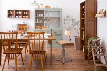 ヴィンテージ家具　イギリスビンテージ　おしゃれな回転椅子(2)
