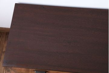 アンティーク家具　アンティーク　古い木製の2杯チェスト(引き出し・ローボード)