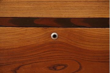 アンティーク家具　アンティーク　古い木製の2杯チェスト(引き出し・ローボード)