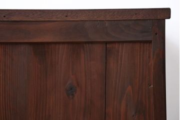アンティーク家具　アンティーク　古い木製の2杯チェスト(引き出し・ローボード)