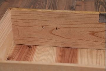 アンティーク家具　アンティーク　古い木製の2杯チェスト(引き出し・ローボード)