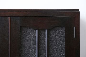 アンティーク家具　アンティーク　大正ロマンスタイルのダイヤガラス入り本箱