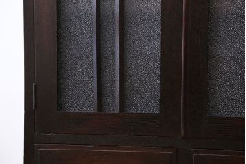 アンティーク家具　アンティーク　大正ロマンスタイルのダイヤガラス入り本箱