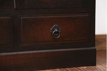 アンティーク家具　アンティーク　大正ロマンスタイルのダイヤガラス入り本箱