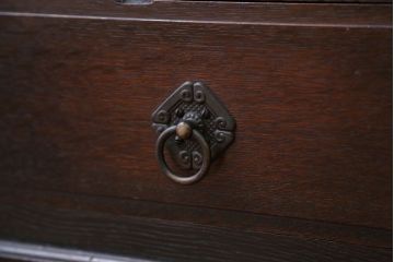 アンティーク家具　アンティーク　大正ロマンスタイルのダイヤガラス入り本箱