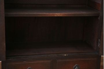 アンティーク家具　アンティーク　大正ロマンスタイルのダイヤガラス入り本箱