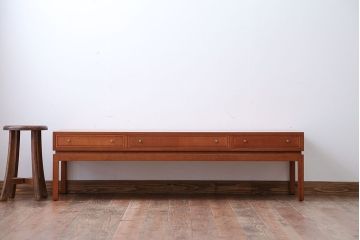 ヴィンテージ家具　北欧ビンテージ　両開き引き出し付きセンターテーブル