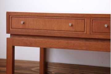 ヴィンテージ家具　北欧ビンテージ　両開き引き出し付きセンターテーブル