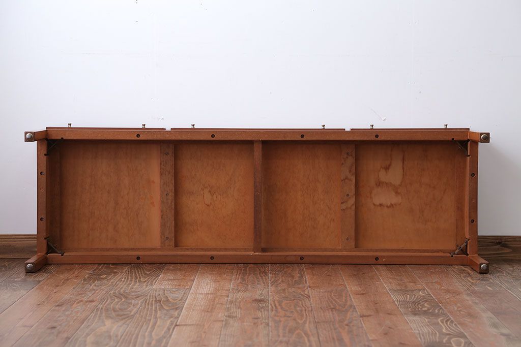 ヴィンテージ家具　北欧ビンテージ　両開き引き出し付きセンターテーブル