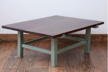 アンティーク家具　アンティークペイント　かわいいちゃぶ台
