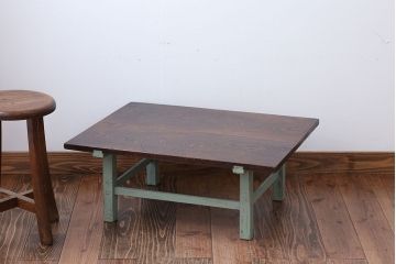 アンティーク家具　アンティークペイント　かわいいちゃぶ台