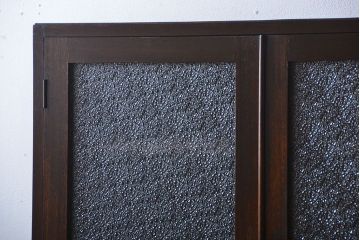 レトロ家具　昭和レトロ　作業台付き古い木製のキッチンキャビネット